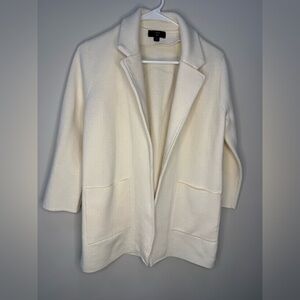 J.Crew 365 Sophie in Beige Open-Front Sweater Blazer Cardigan  Sz S Sleeve